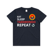 Eat, Sleep, TAEKWONDO, Repeat!  - Kids T-Shirt